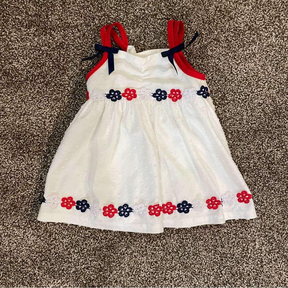 9 Month Red White & Blue Baby Dress